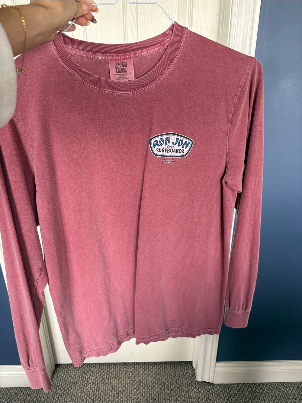 Ron Jon Kids Long-Sleeve Tee in Rose